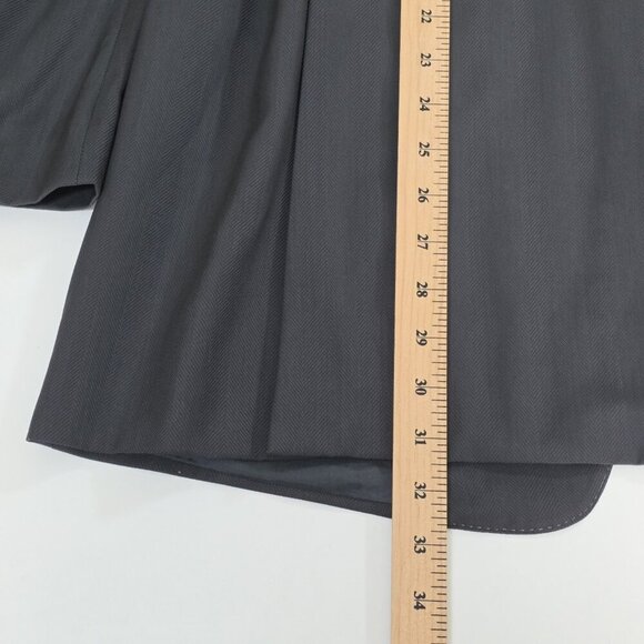 Armani Collezione Blazer Men US 44R Gray Wool Blend Lined 2B Double Vented Italy - Picture 8 of 16
